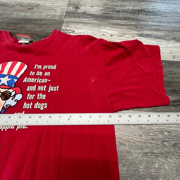 Vintage 90s Maxine Im‎ Proud To Be An American Mens XL Funny Patriotic T-Shirt - Picture 7 of 9